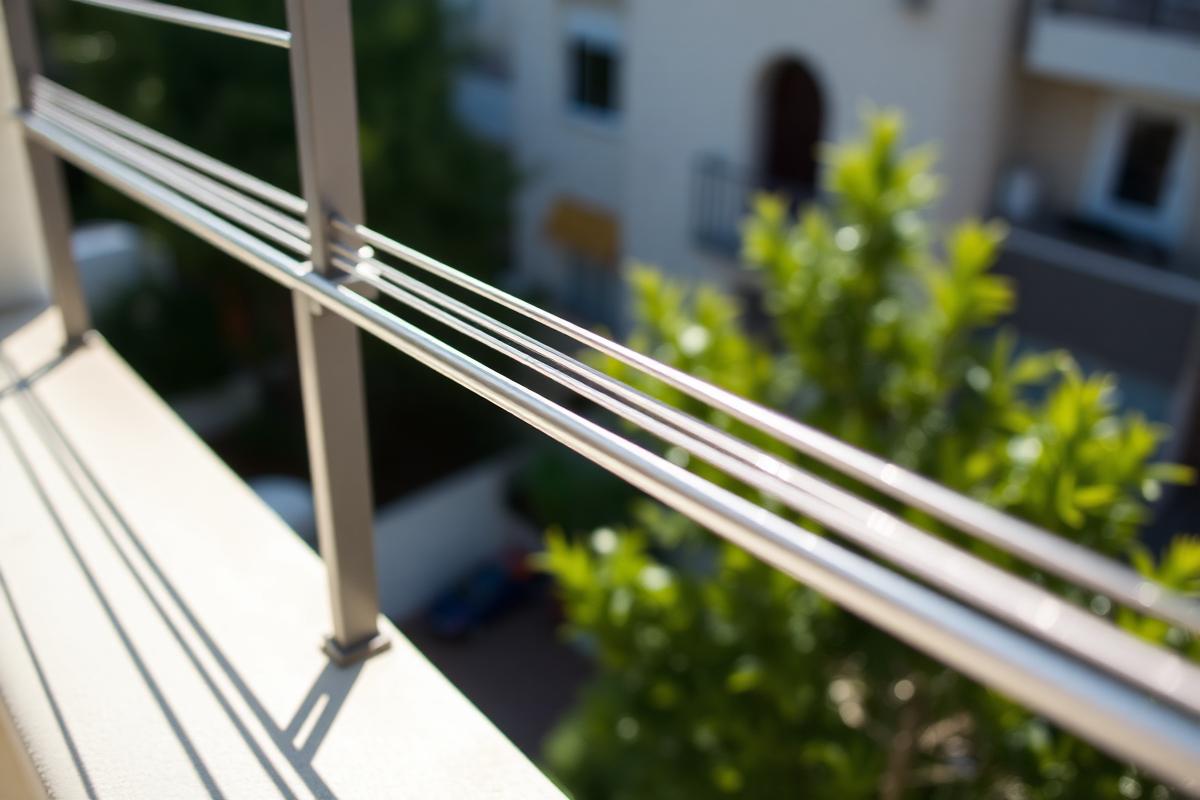 The same style of balcony after invisible grill wires were installed